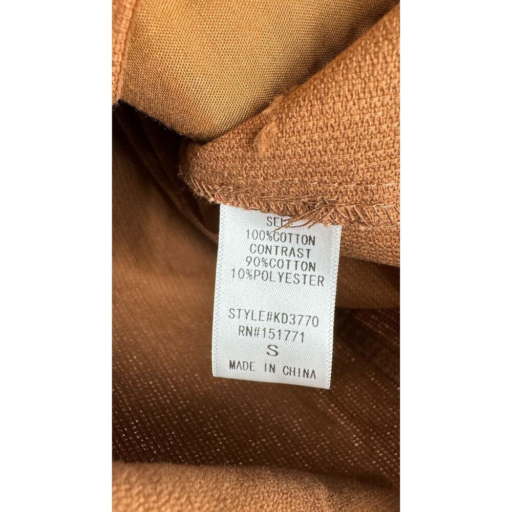 Altar'd State Womens Brown Stars Print Front Zip Corduroy Dress Size Small NWT - Picture 12 of 12